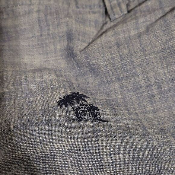 Chaps mens blue beach palm tree design shorts - Picture 5 of 5